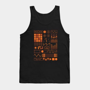 Electronic Musician Synth, Sampler and Drum Machine Controls Tank Top